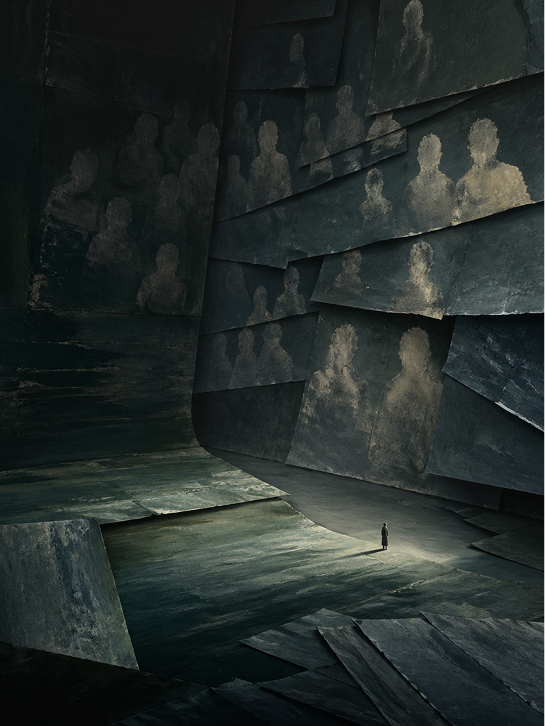 Generated painting titled What Stayed in the Room